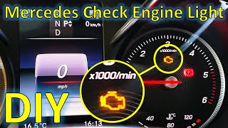 mercedes check engine light // how to diagnose and reset