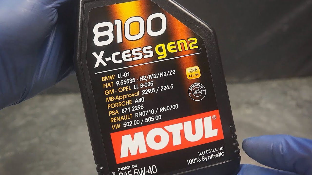 Motul 8100 X-Cess gen2 5W40 Jak wygląda oryginalny olej silnikowy .