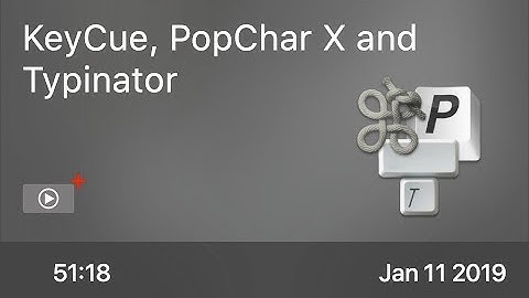 SCOM0803 - KeyCue, PopChar X and Typinator - Preview