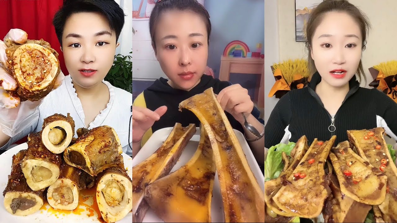 asmr mukbang thánh ăn tủy xương- beef bone marrow- sumsum tulang daging lembu- utak ng buto #13