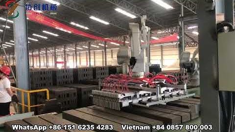 Xiechuang Machinery, robot brick making machine; Double robot system in China
