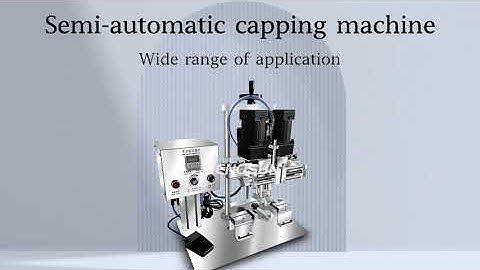Nenosun semi-automatic capping machine for glass bottles, plastic bottles, nozzle caps
