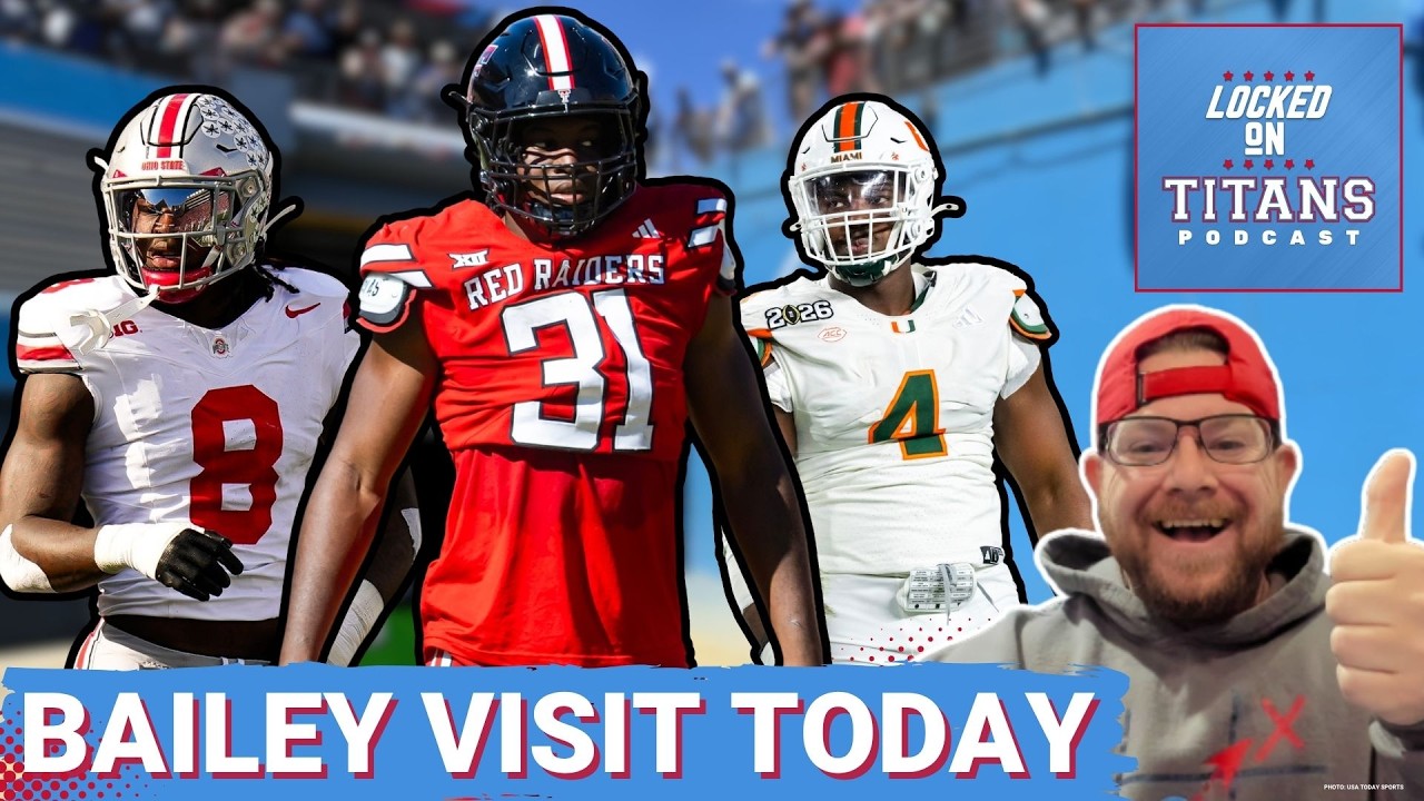 David Bailey OFFICIAL VISIT with Tennessee Titans HAPPENING TODAY & Arvell Reese ELITE Boom or Bust