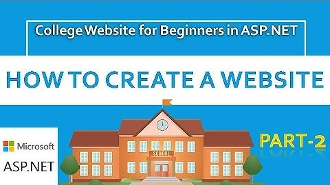 How to create ASP.NET Website for Beginners | College Website| #CODERBABA | Part-2 Hindi