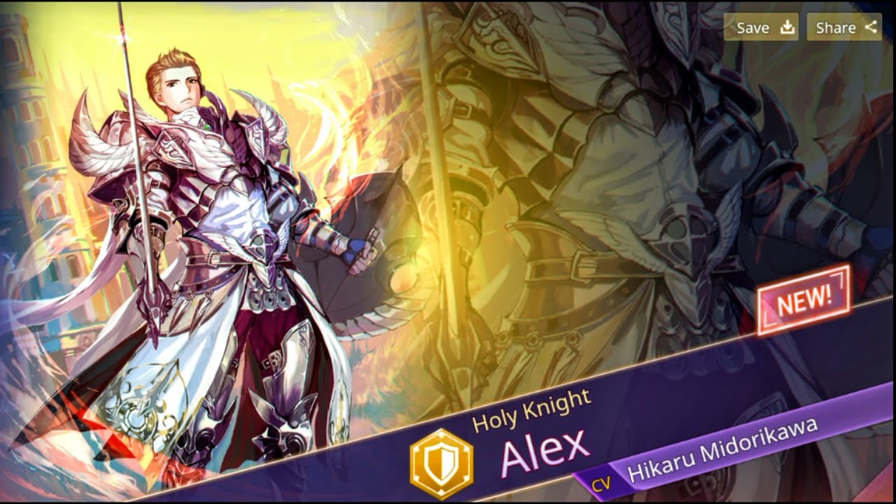 「OVERHIT」New SSR Holy Knight ALEX