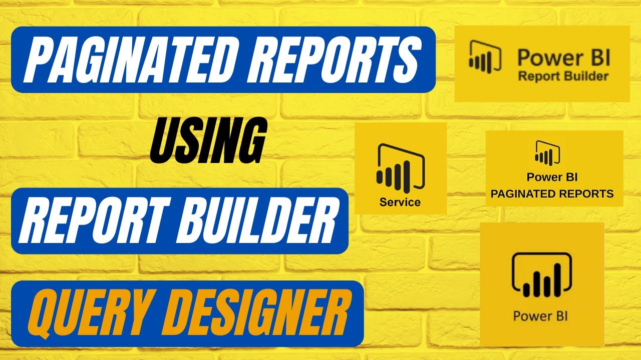 Paginated Reports Report Builder Query Designer - YouTube