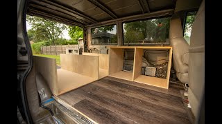 Install flooring & Building Furniture | Astro Van Camper Conversion Series | Part 2