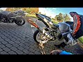 HONDA CBR 1000rr БЕЗ ТОРМОЗОВ! Старый SUZUKI GSXR Стреляет ОГНЁМ