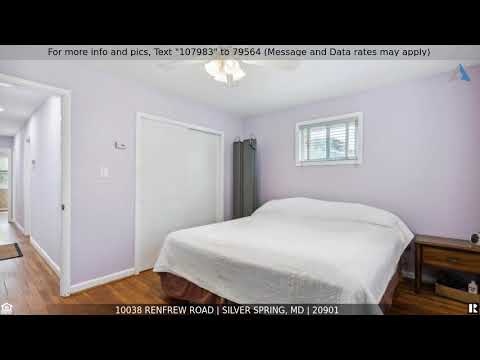 10038 Renfrew Road, Silver Spring, MD home video tour