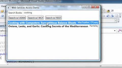 WPF: Accessing Web Services with Windows Presentation Foundation
