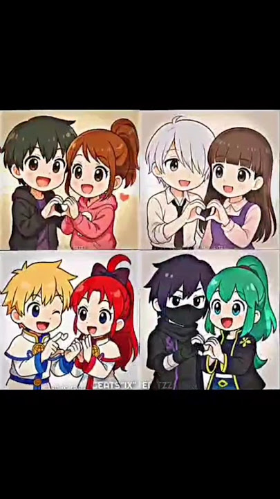 JJ squad 4 pasangan cogan cecan Shinbi house versi gambar chibi💖😍🥰😘 #shinbihouseedit #ccpshinbihouse