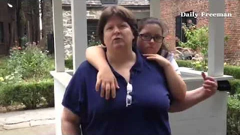 Judy Adams, 16, of New Paltz, and her mom  make a ...