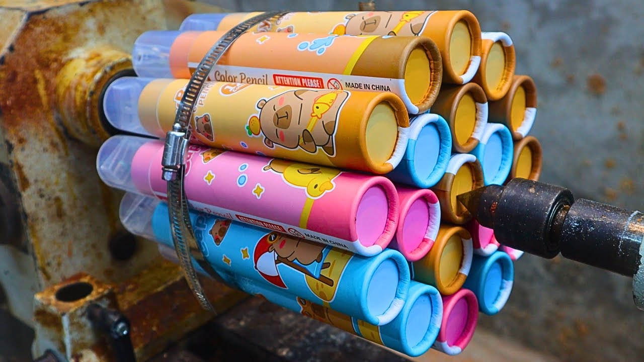 Woodturning=Special artistic design with perfect combination of pencil and epoxy resin