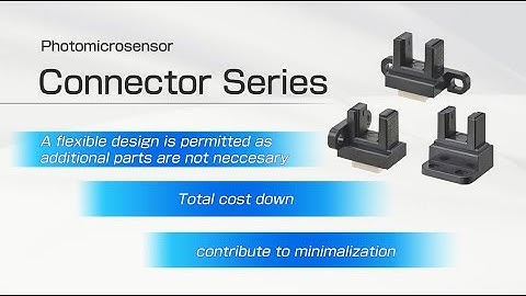 Photomicrosensors Small screw mountig connector series [English Ver]