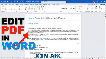 Edit PDF Files DIRECTLY in Ms Word Now!