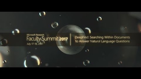 Video Abstract: DeepFind: Searching within Documents to Answer Natural Language Questions