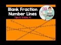 Blank Fraction Number Lines - Tips and Tricks #1