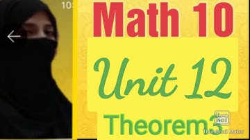 Theorem 3 || Unit 12 || Math 10 || Ocean of Knowledge