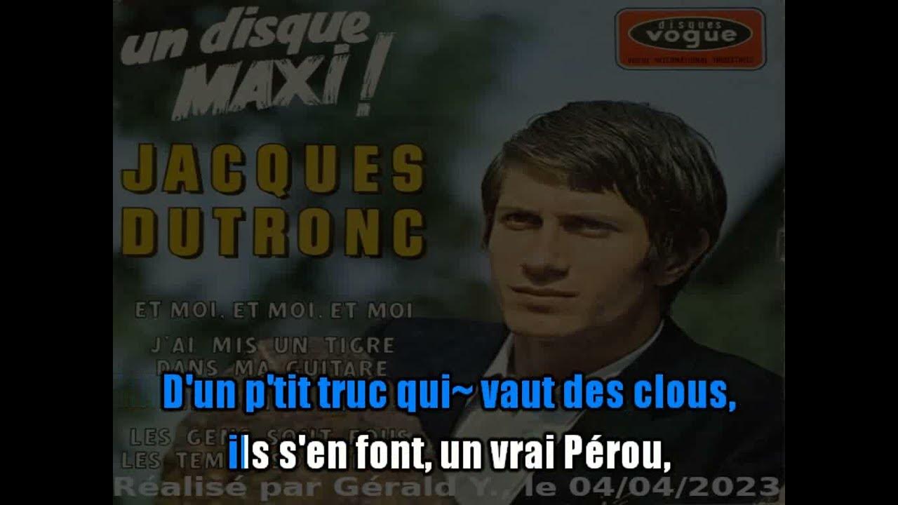 Jacques Dutronc_Les gens sont fous, les temps sont flous (1966)karaoké Jacques Dutronc_Les gens sont fous, les temps sont flous (1966)karaoké