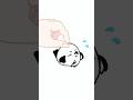 摘まれちゃった…💦 #アニメーション #シマエナガ #animation #shorts