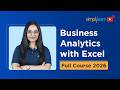 Business Analysis With Excel Full Course 2026 [FREE] | Business Analytics With Excel | Simplilearn