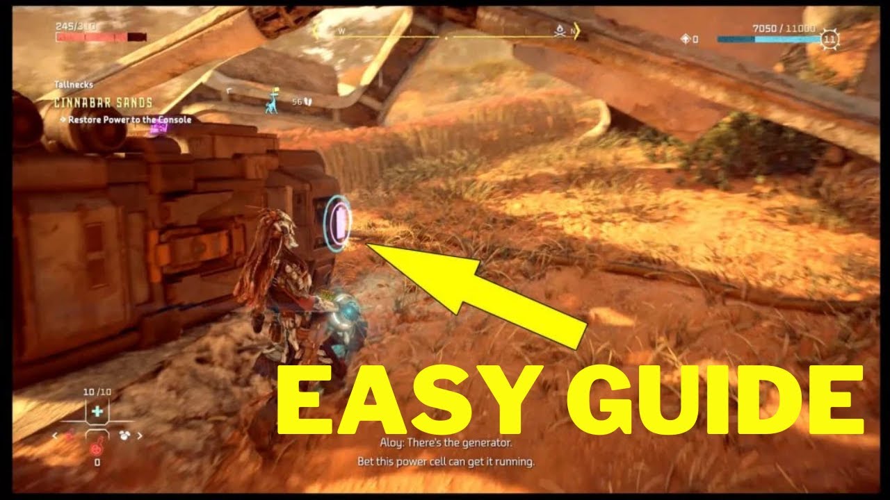 Tallneck - Cinnabar Sands - Restore power to the console - Horizon Forbidden West