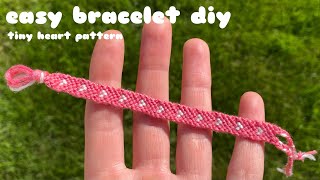 Jak Zrobić Łatwą Bransoletkę Z Muliny Bransoletka Przyjaźni Z Muliny Diy Wzór Serduszektiny Heart