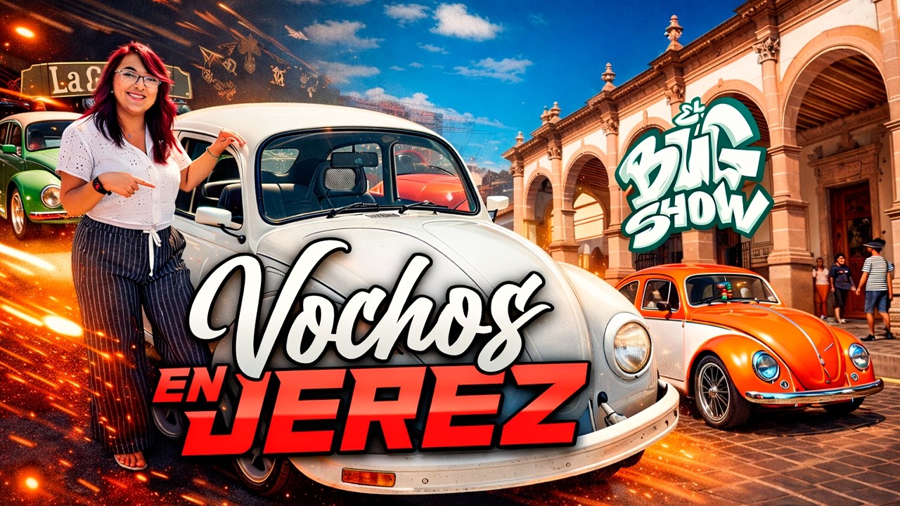 ¡JEREZ se llena de BICHOS! llegan decenas de vochos a Jerez.