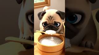 Funny Puppy Cooking Show 🐶🍰 So Adorable! #dogcooking #shorts #dogvideos #puppy #dogchef #viral