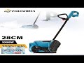 VIOLEWORKS 28cm 1000W Winter Cordless Brushed Electric Snowplow Snow Sweeper Household
