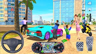 새로운 부가티 Uber 운전 잘못된 머리 재미있는 택시 자동차 운전 게임 - Taxi Sim 2020 android ios screenshot 3