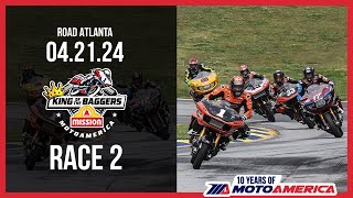 Mission King of the Baggers Race 2 at Road Atlanta 2024  FULL RACE | MotoAmerica