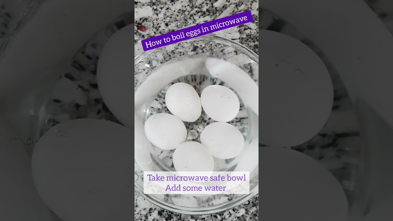 How to boil eggs in microwave...... YouTube