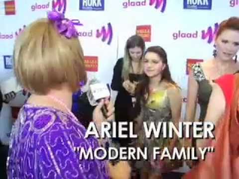 Damiana Garcia interviewed all sorts of fabulous celebs on the red carpet at the 2011 GLAAD Media Awards on 4/10/11 - Broadway and "Glee" star Kristin Chenoweth, Marlee Matlin and Meat Loaf from "Celebrity Apprentice," Ariel Winter from "Modern Family," Craig Robinson from "The Office," Mike O'Malley (Kurt's dad) from "Glee," LA mayor Antonio Villaraigosa, Lisa Vanderpump from "Real Housewives of Beverly Hills," Shangela from "RuPaul's Drag Race," Mike Ruiz from "Drag Race" and "The A-List: New York," Cameron Monaghan from "Shameless," the girls from "Pretty Little Liars" - Shay Mitchell, Ashley Benson and Lucy Hale, "Queer Eye For The Straight Guy"'s Jai Rodriguez, Josh Kilmer-Purcell and Brent Ridge from "The Fabulous Beekman Boys," Fort Worth, TX City Councilmember Joel Burns who gave the memorable "It Gets Better" speech made famous on YouTube, Shareen Mitchell from "Dresscue Me," the ladies Nina Poon and Jamie Clayton, Jesse Brune from "Private Chefs of Beverly Hills," "Milk" producer Dan Jinks and Stephen Wallem ("Thor") from "Nurse Jackie." A star-studded night!