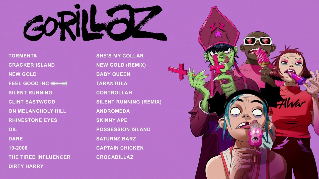 Gorillaz | Greatest Hits 2023 | Cracker Island, Tormenta, Feel Good Inc...