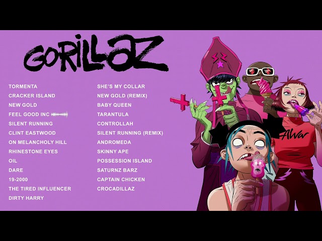 Gorillaz | Greatest Hits 2023 | Cracker Island, Tormenta, Feel Good Inc... class=