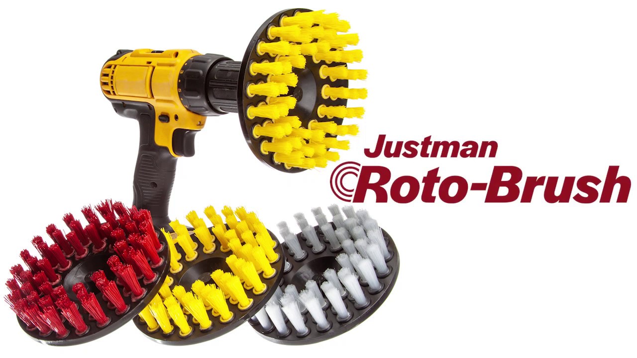 Industrial 9 Flow-Thru Wall Brush - Justman Brush Company