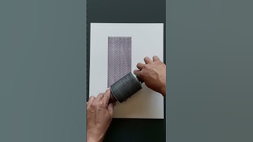 Satisfying Handmade Moire Pattern