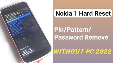 Nokia 1 (Ta-1066) Hard Resat l Nokia 1 pin/Pattern/Password Remove @biswajitjbt288