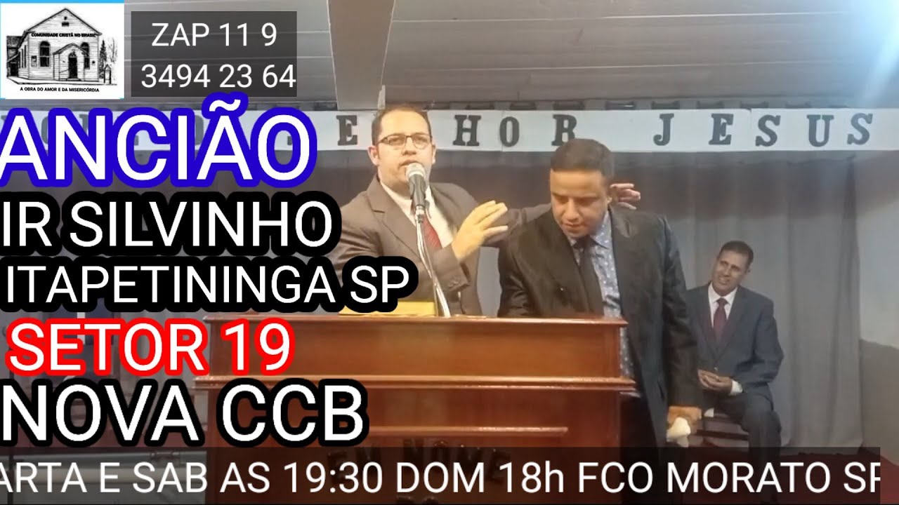 NOVA CCB SILVINHO DE ITAPETININGA SP MILAGRES - YouTube