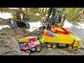 포크레인 트럭 중장비 자동차 장난감 블럭놀이 Excavator Truck Car Toy Block Play