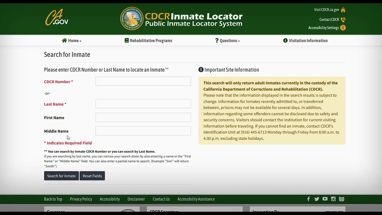 San Jose Inmate Search