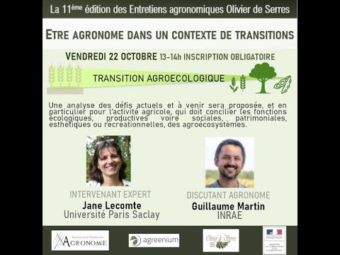 Transition écologique et implications pour l'agriculture et les agronomes