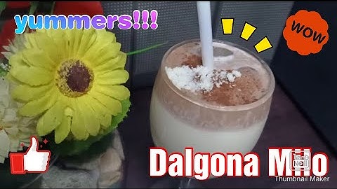 How To Make Dalgona Milo without Ovalette and without Whipped Cream
