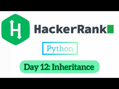 Day 12: Inheritance