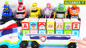Paw Patrol ABC Blocks Build Vehicles & Learn Colors, Color Spelling for Kids | Pre-K, Toddler Toys