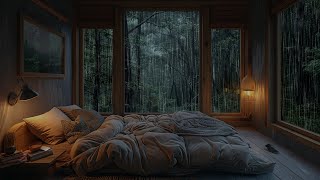 Rain Sounds for Sleeping  Fall Asleep Instantly in 3 Minutes With Heavy Rain Sounds in Cozy Room