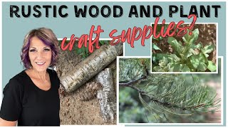 Rustic craft supplies in the woods?Shop in nature