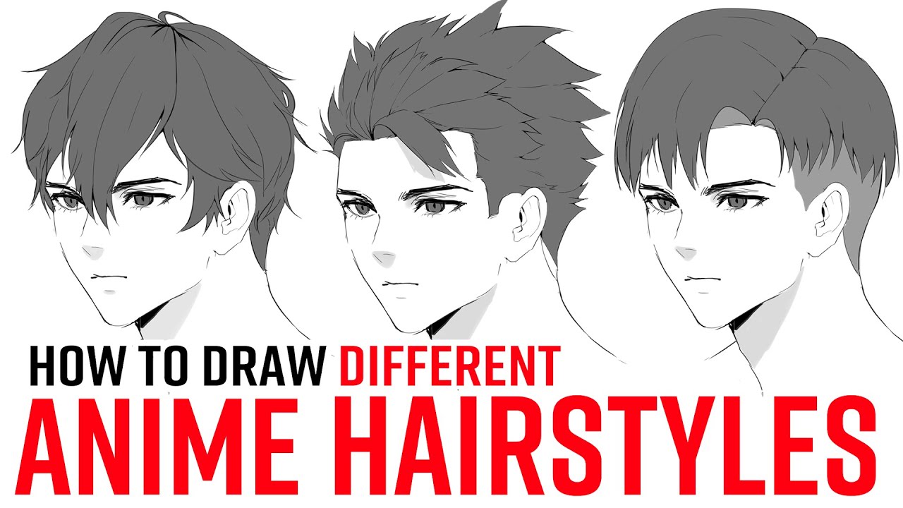 How to Draw Anime Male Hair Step by Step  Easy Step by Step Tutorial