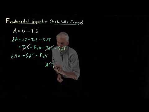 Fundamental Equation (Helmholtz Energy)